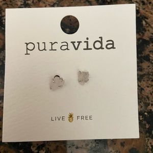 Rose quartz earrings